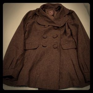 Forever 21 gray peacoat